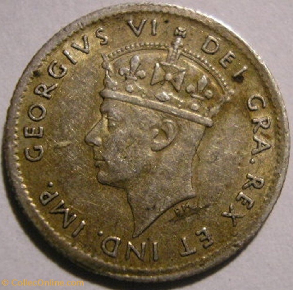 George VI - 5 Cents 1941C Newfoundland (ex.2) monnaie monde canadum george vi 5 cents 1941c newfoundland ex 2