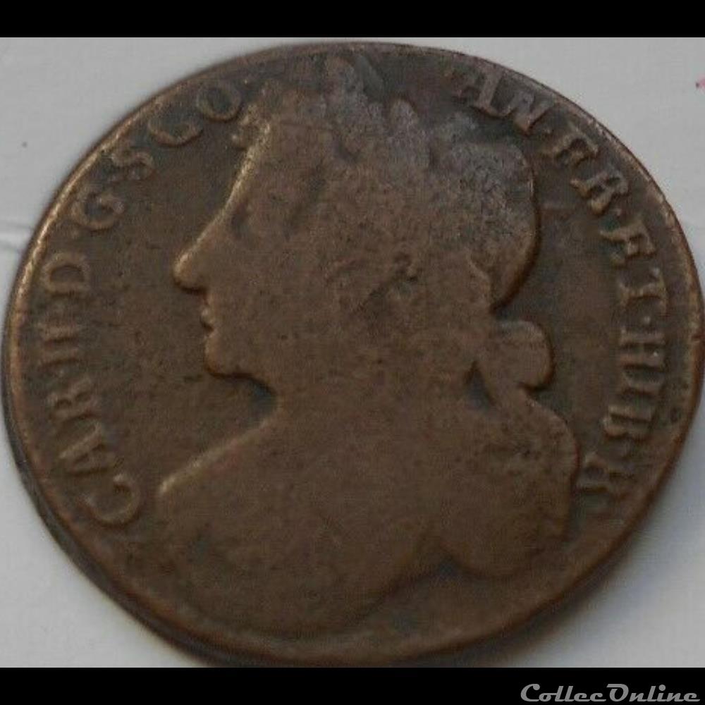 Charles II - 6 Pence 1678 Kingdom of Scotland monnaies europe medievale royaume angleterre charles ii 6 pence 1678 kingdom of scotland