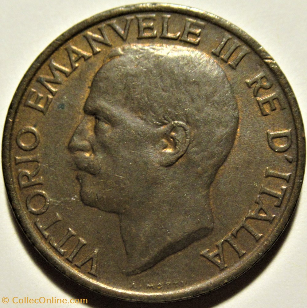 1935 Regno d'Italia, 10 Centesimi, Roma - Vittorio Emanuele III 2 monnaies monde italie 1935 regno italia 10 centesimi roma vittorio emanuele iii