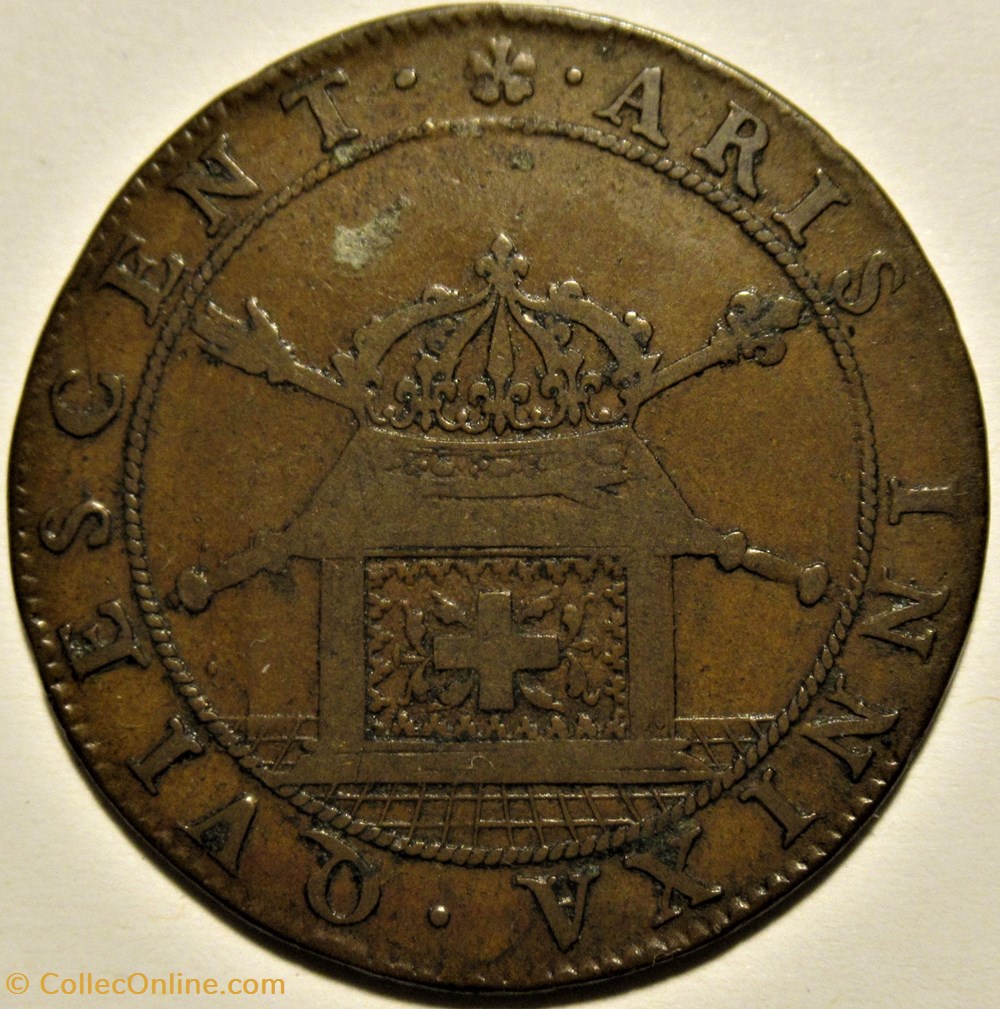 Louis XIV, Régence - Jeton 1650 - Assemblée du Clergé de France 2 monnaies jetons mereaux louis xiv regence jeton 1650 assemblee du clerge de france