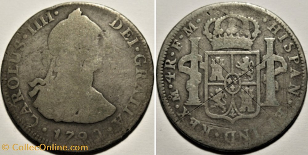 monnaies monde mexique mexico 4 reales 1790 mexico carlos iv de espana