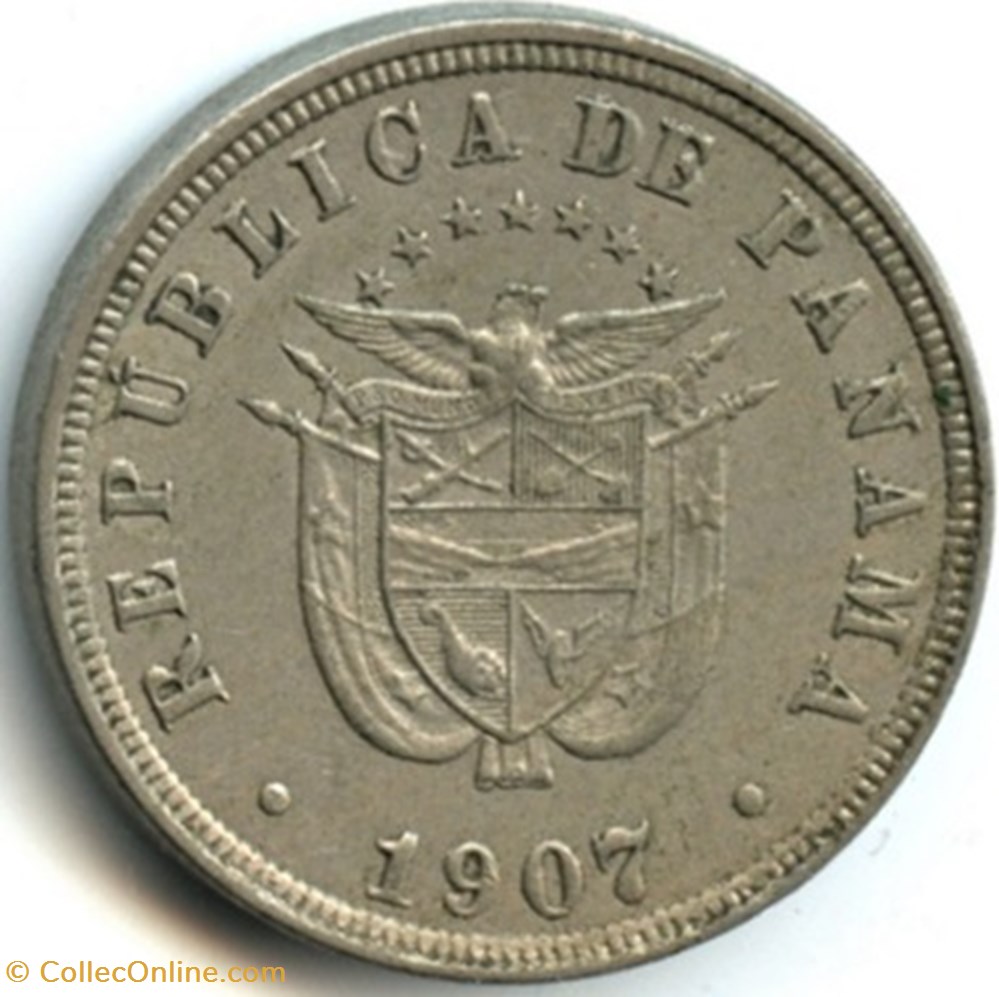 monnaies monde panama 2 centesimos de balboa 1907