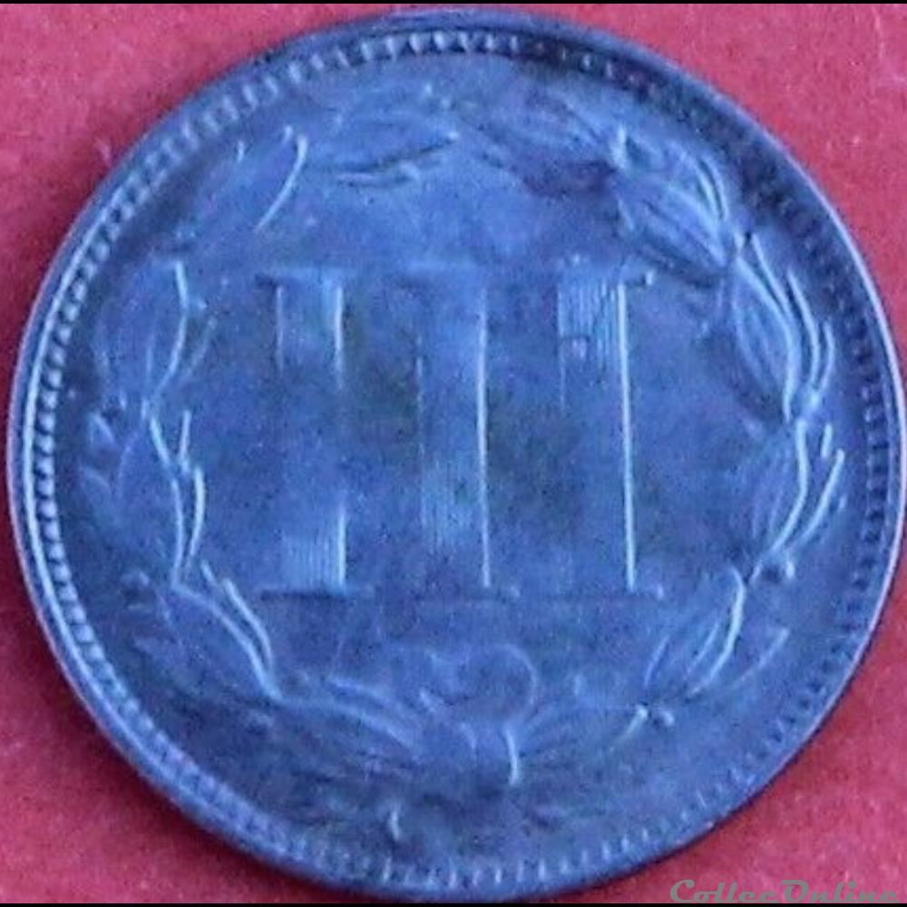 1882 - 3 Cents monnaie monde etat uni 1882 3 cents