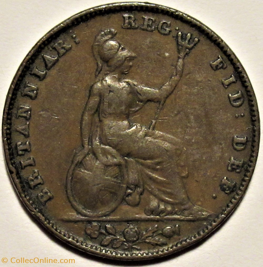 Victoria - One Farthing 1838 - Kingdom of Great Britain monnaies monde royaume uni victoria one farthing 1838 kingdom of great britain