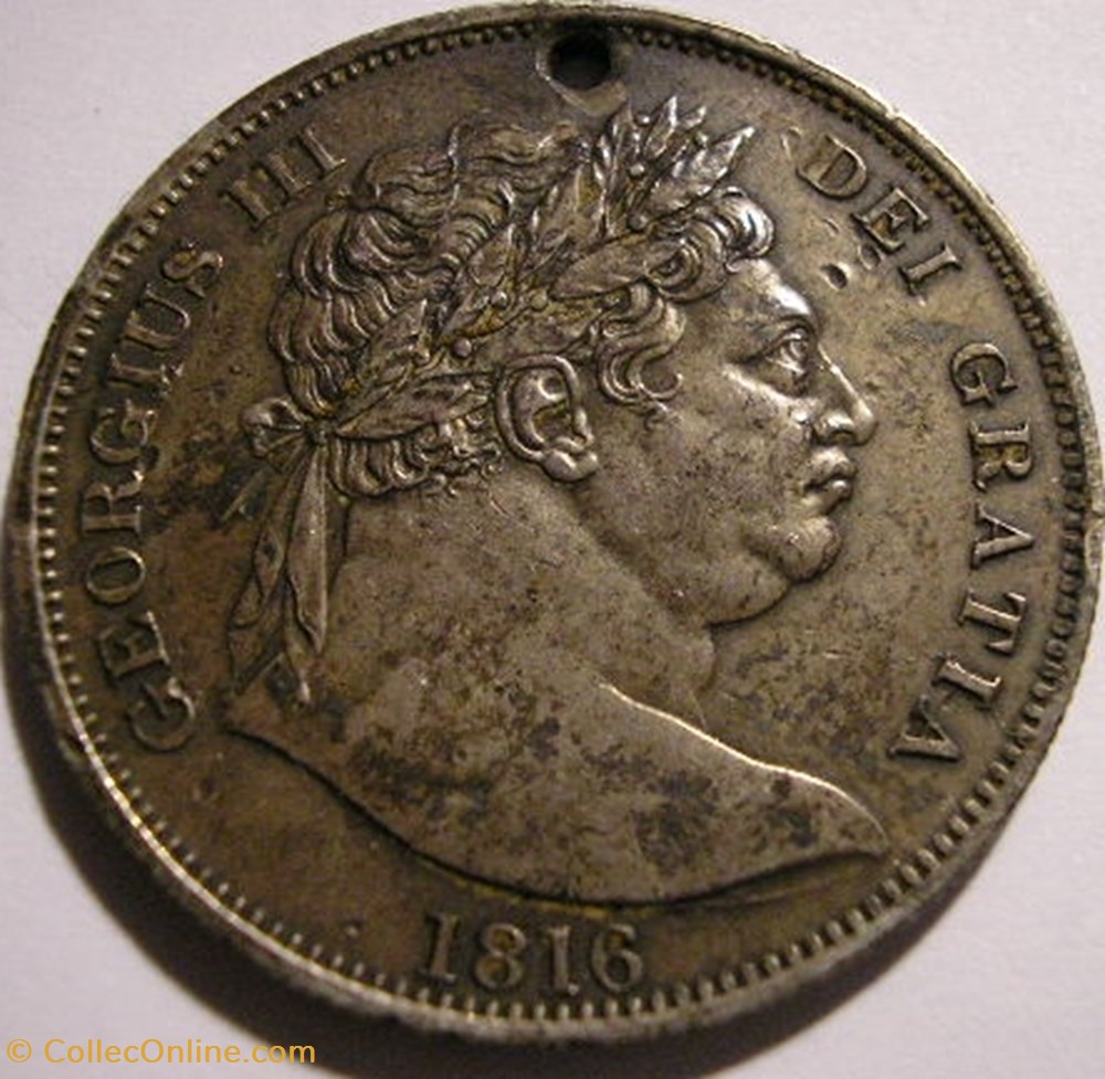 George III - Half Crown 1816 - Great Britain monnaie monde royaume uni george iii half crown 1816 great britain
