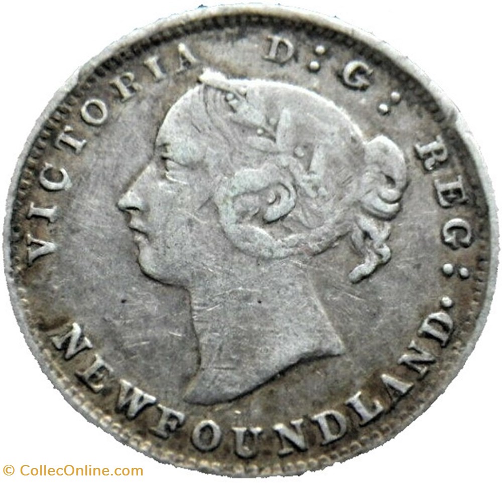 Victoria - 5 Cents 1896 Newfoundland monnaie monde canadum victoria 5 cents 1896 newfoundland