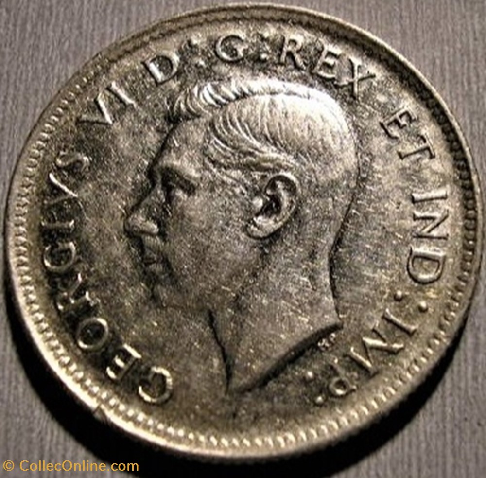 George VI - 25 Cents 1944 monnaie monde canadum george vi 25 cents 1944