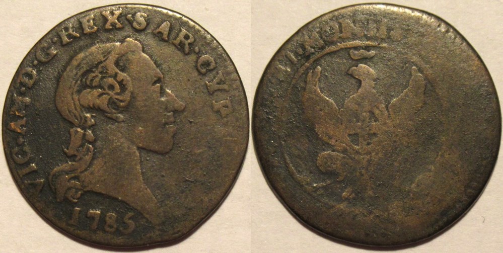 1785 Royaume de Sardaigne, 2.6 Soldi - Victor-Amédée III de Savoie monnaies monde italie 1785 royaume de sardaigne 2 6 soldi victor amedee iii de savoie