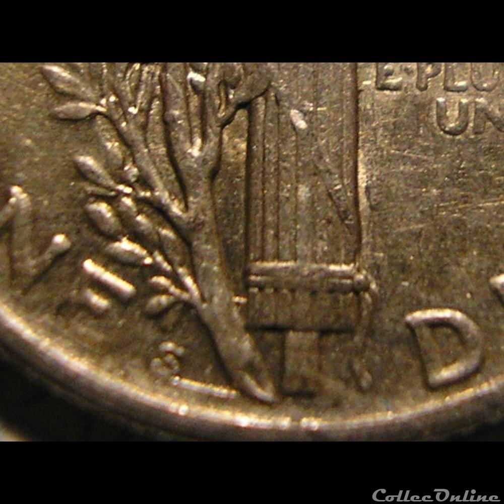 1917 San Francisco Dime - Repunched Mintmark 3 monnaies monde etats unis 1917 san francisco dime repunched mintmark