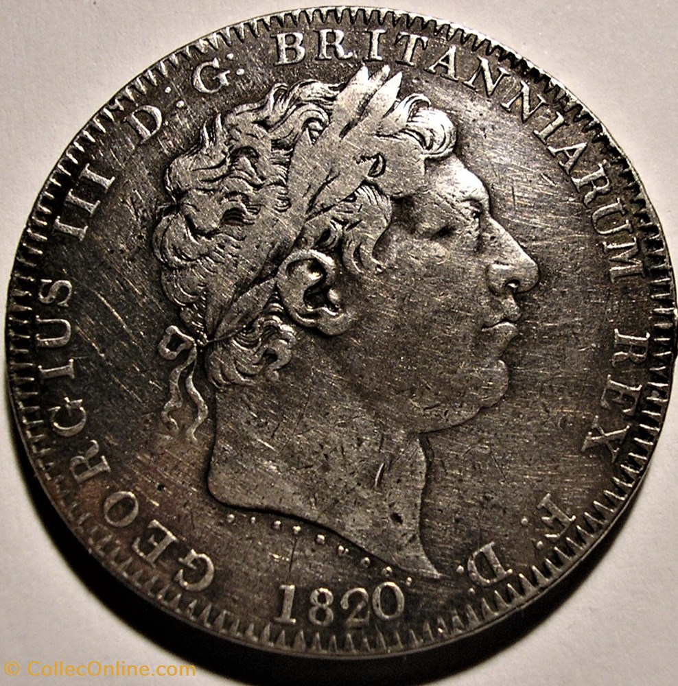 monnaie monde royaume george iii one crown 1820 united kingdom of great britain