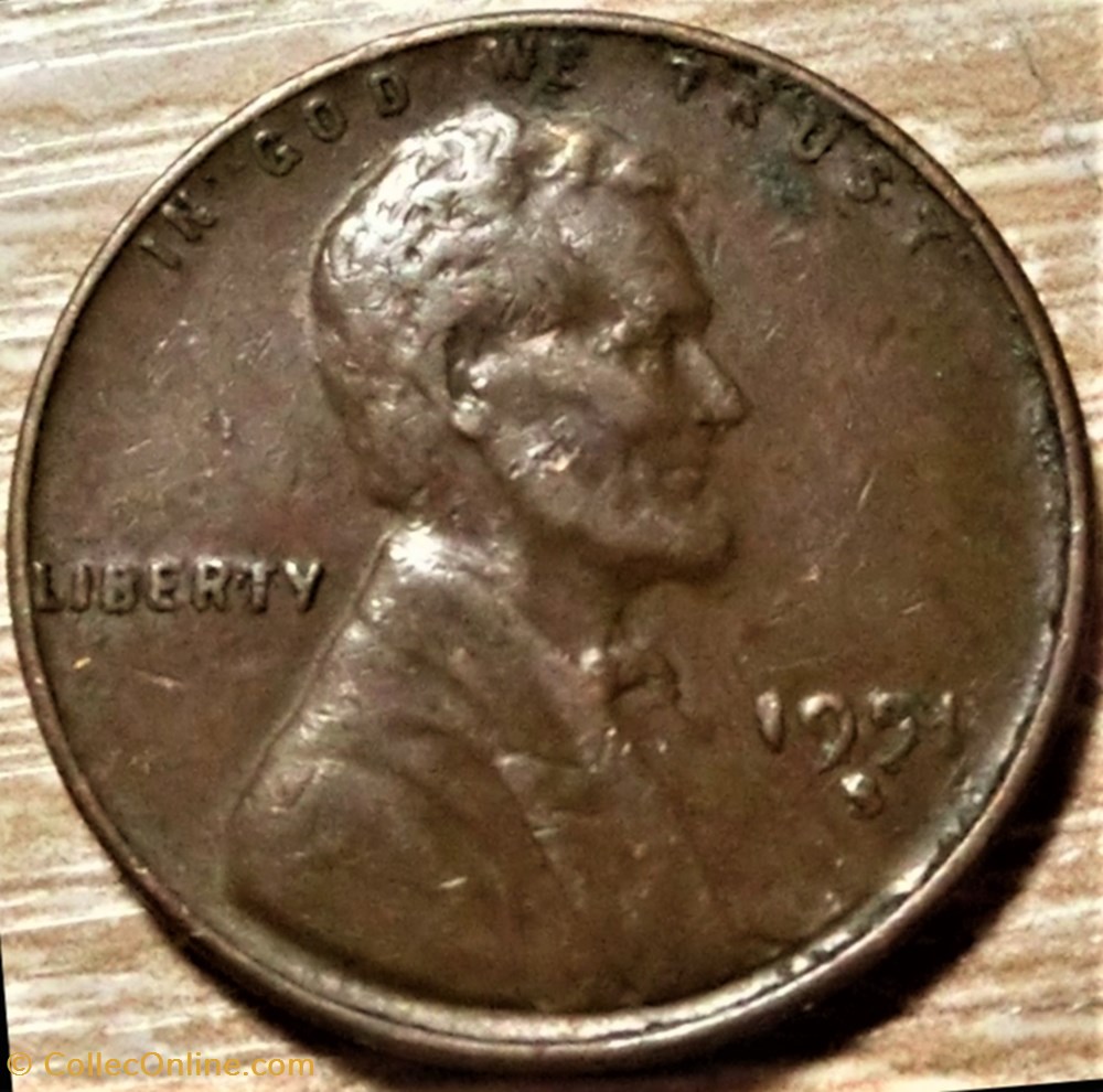 1951 S One Cent - Repunched or Doubling Date monnaies monde etats unis 1951 s one cent repunched or doubling date