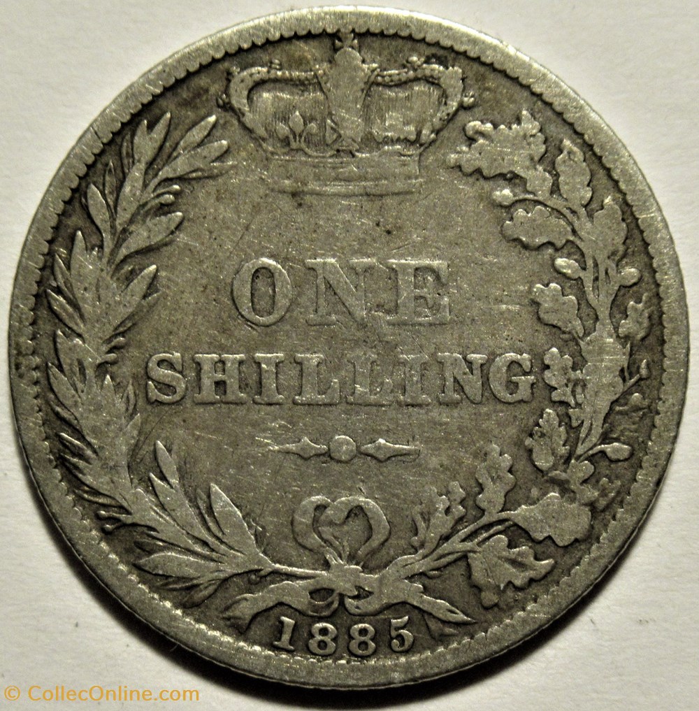 Victoria - 1 Shilling 1885 - Kingdom of Great Britain monnaies monde royaume uni victoria 1 shilling 1885 kingdom of great britain