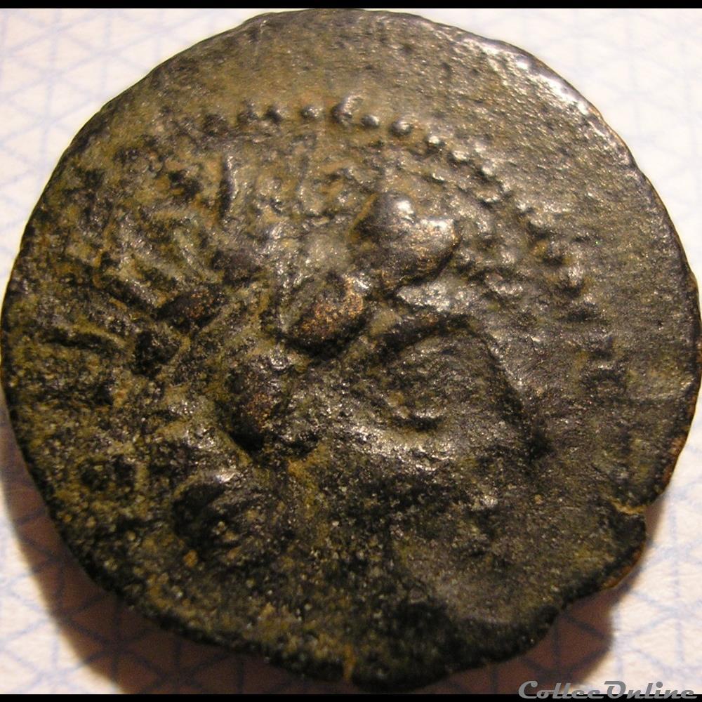 Antiochos VIII Grypos - AE18 BC. 121-96 / Eagle monnaies antiquite av jc ap grecques antiochos viii grypos ae18 bc 121 96 eagle