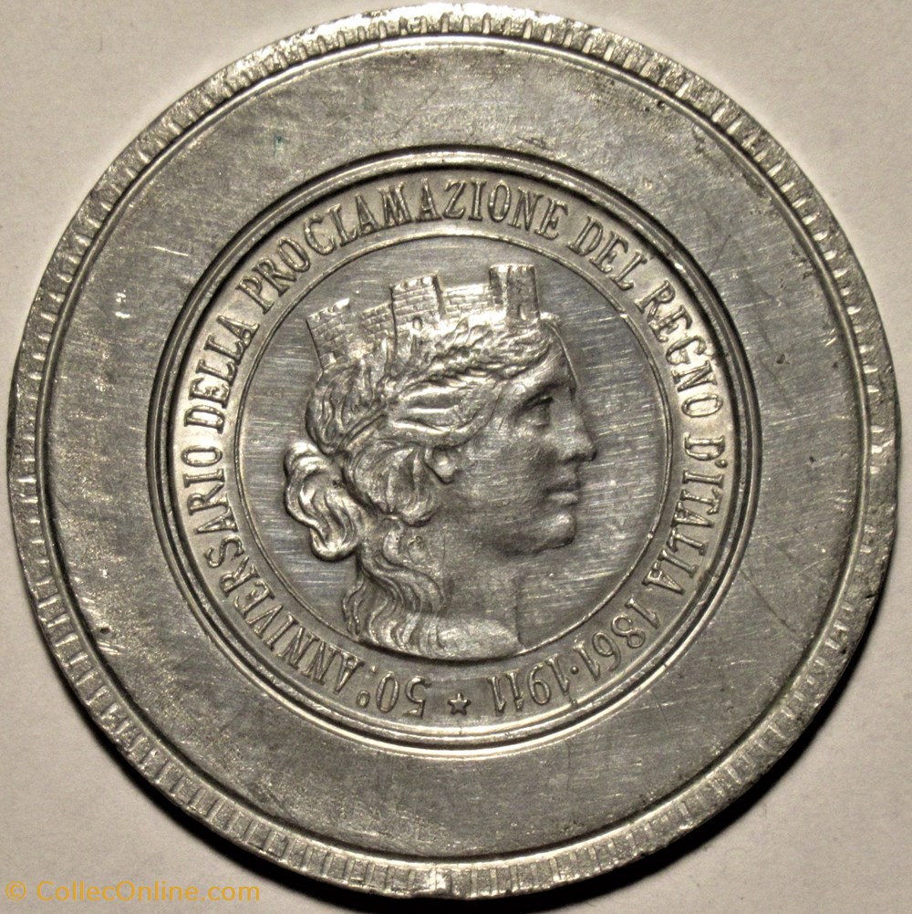 medailles italie 1911 international exhibition of torino 50th anniversary of kingdom of italy