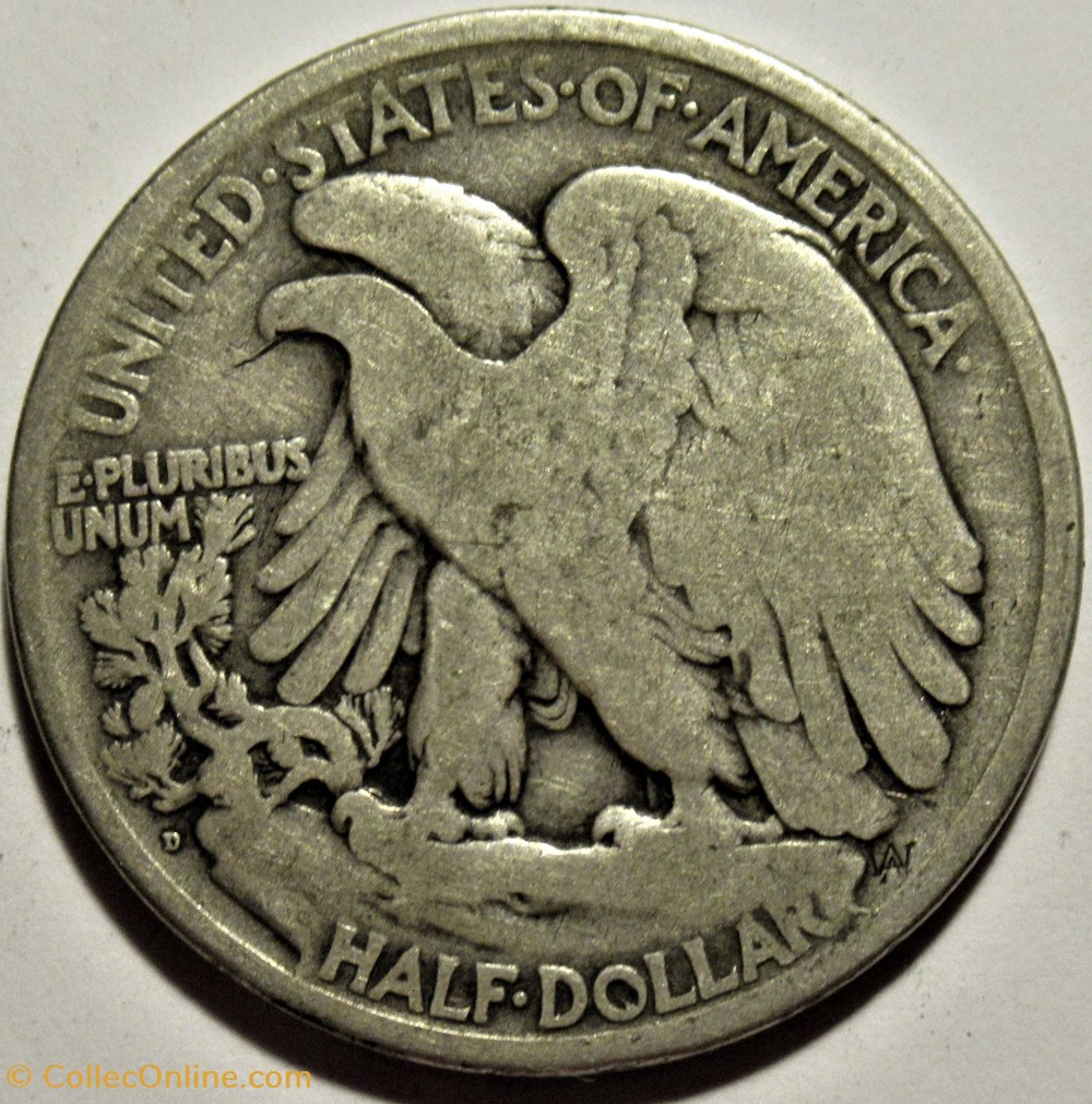 1918 Denver Half Dollar monnaies monde etats unis 1918 denver half dollar