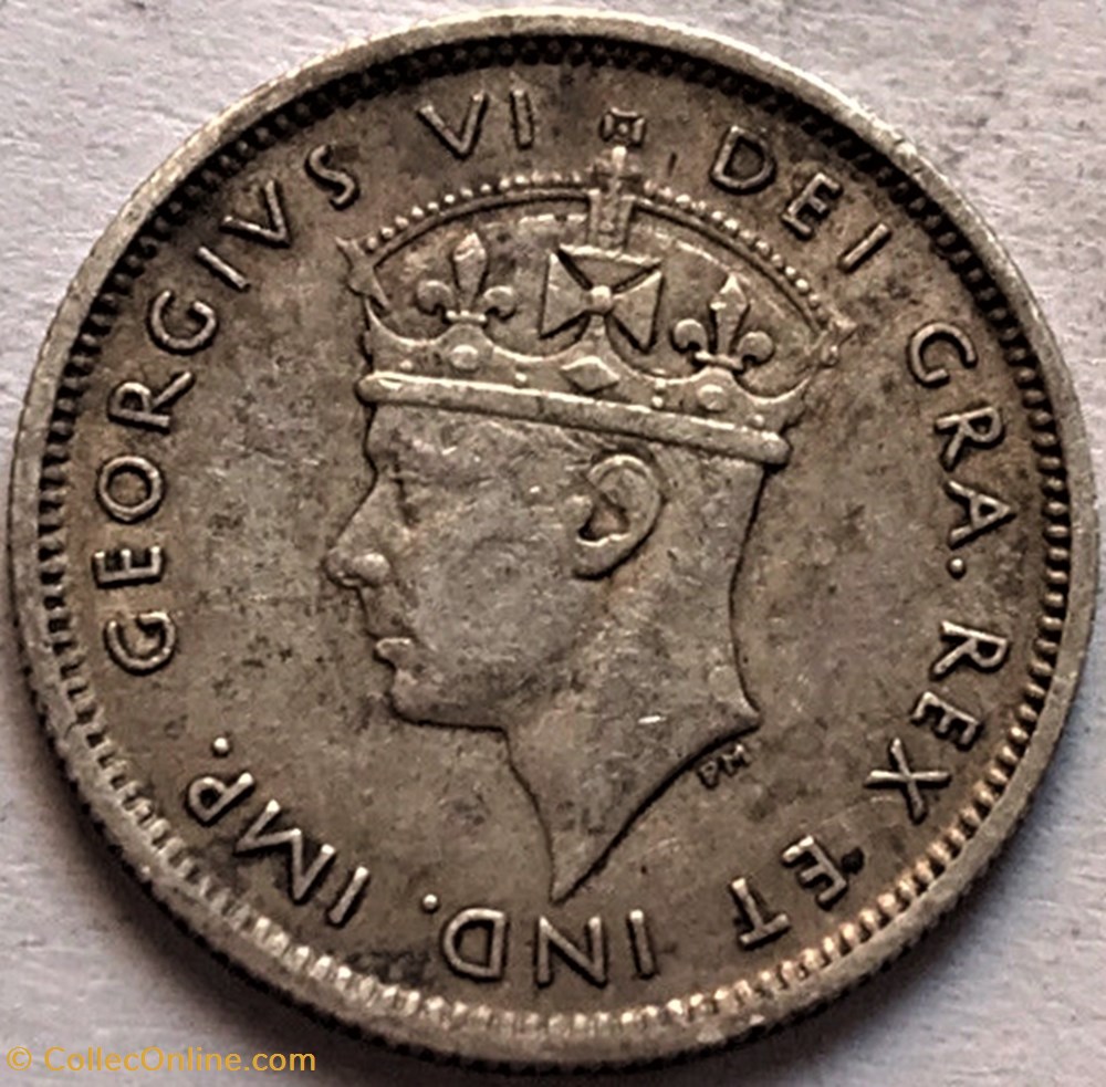 George VI - Four & a Half Piastres 1938 - Cyprus 2 monnaies monde chypre george vi four a half piastres 1938 cyprus