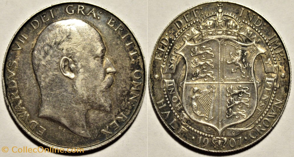 Edward VII - Half Crown 1907 - United Kingdom of G.B. monnaies monde royaume edward vii half crown 1907 united kingdom of g b