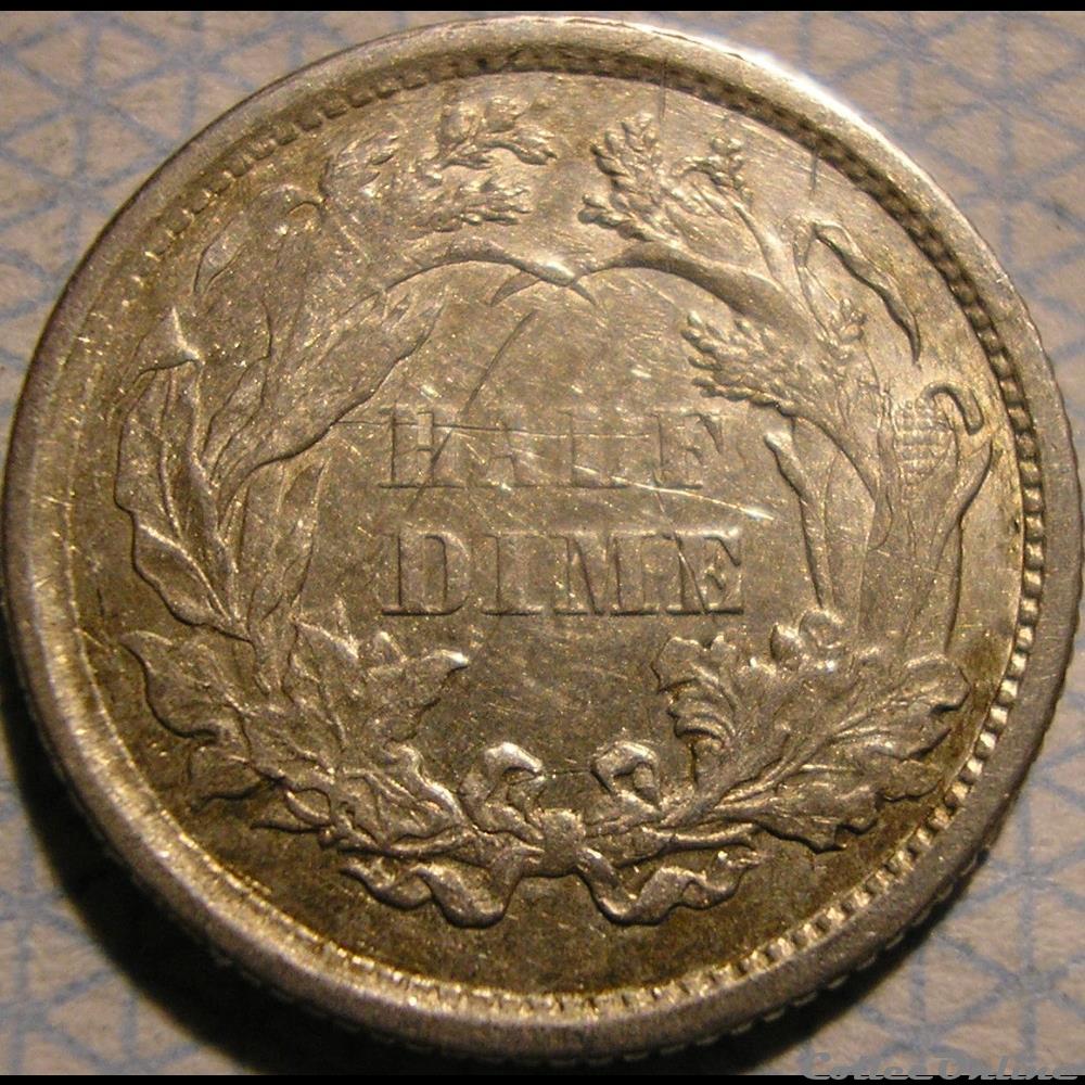 1872 Half Dime 2 monnaies monde etats unis 1872 half dime
