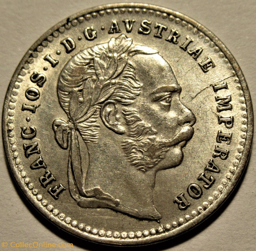Franz Joseph I - 10 Kreuzer 1872, Vienna - Austrian Empire - Die Crack 2 monnaies monde autriche franz joseph i 10 kreuzer 1872 vienna austrian empire die crack