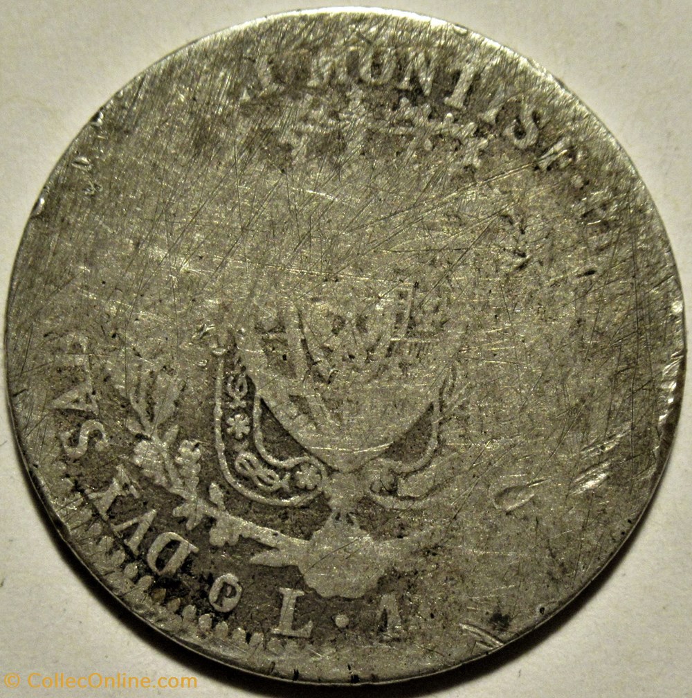 1827 Royaume de Sardaigne, 1 Lira Genova - Carlo Felice monnaies monde italie 1827 royaume de sardaigne 1 lira genova carlo felice
