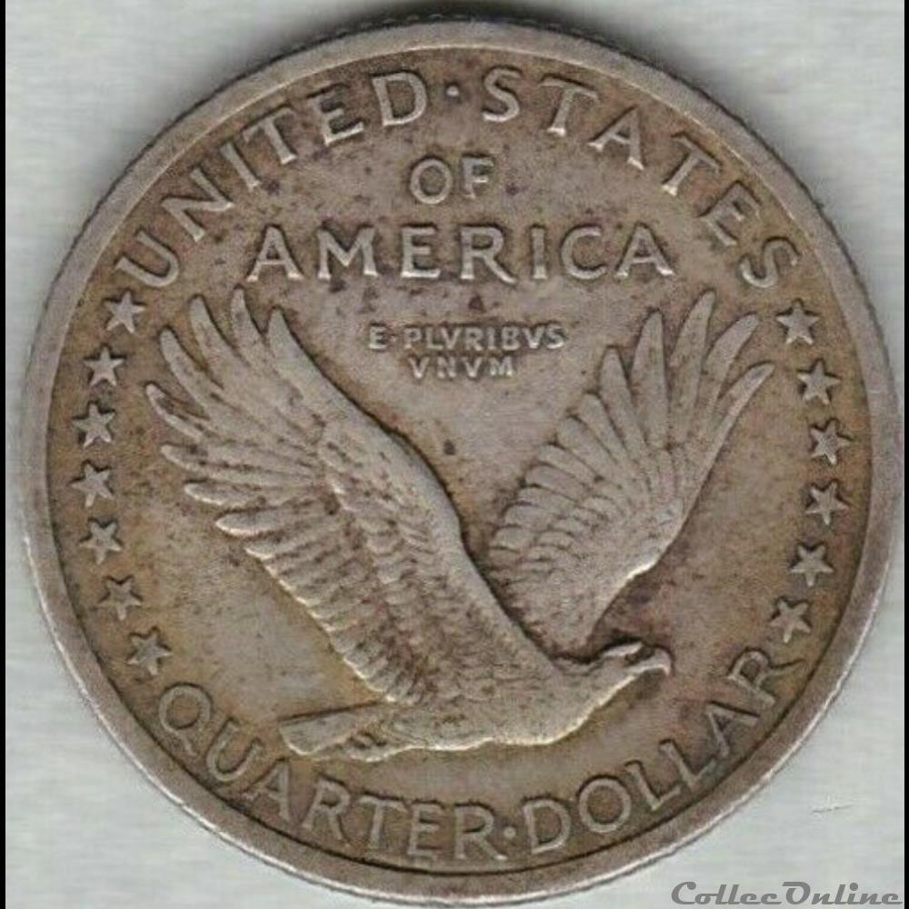 1917 Quarter Dollar - 1st Type monnaie monde etat uni 1917 quarter dollar 1st type