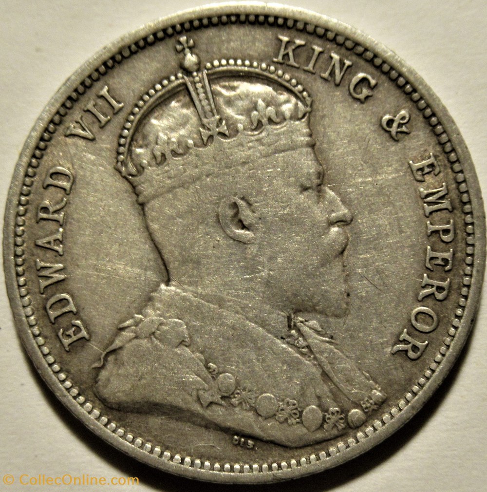 Edward VII - 50 Cents 1906 - British East Africa 2 monnaies monde kenya edward vii 50 cents 1906 british east africa