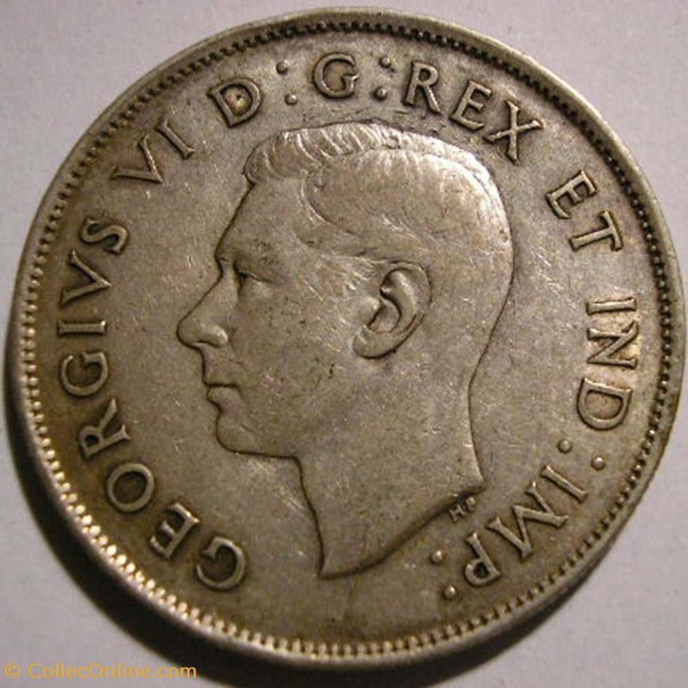 George VI - 50 Cents 1937 monnaie monde canadum george vi 50 cents 1937