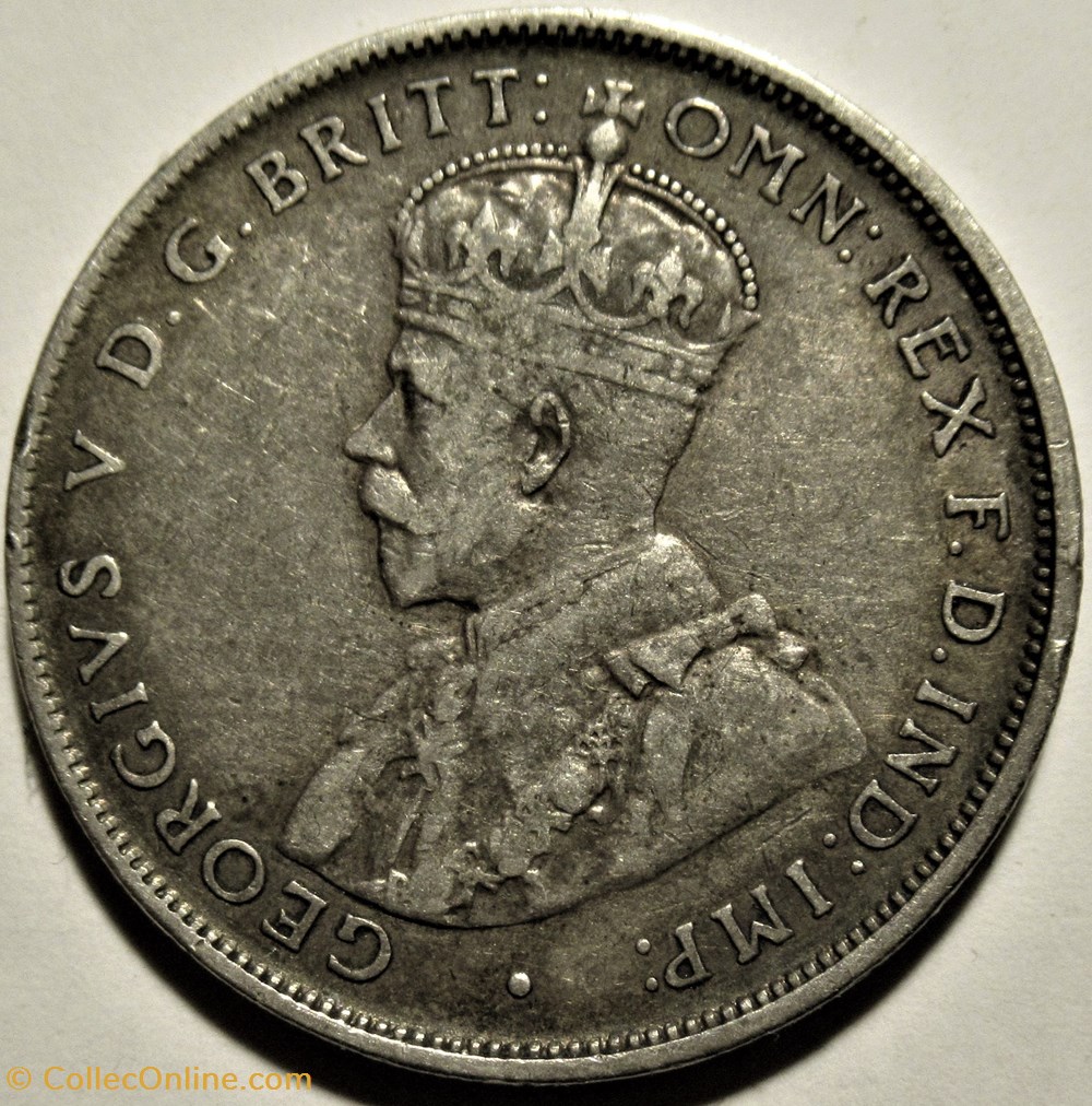 George V - One Florin 1918 Melbourne - Australia 2 monnaies monde australie george v one florin 1918 melbourne australia