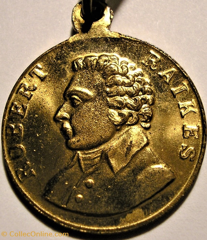 medailles royaume uni robert raikes medalet 150th birthday of the sunday schools 1780 1930