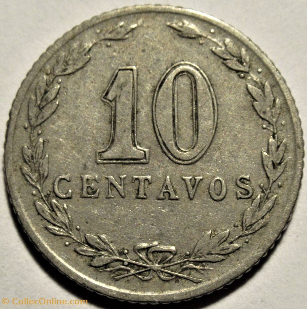 Argentina - 10 Centavos 1898 - Doubling or Repunched Date 3 monnaies monde argentine argentina 10 centavos 1898 doubling or repunched date