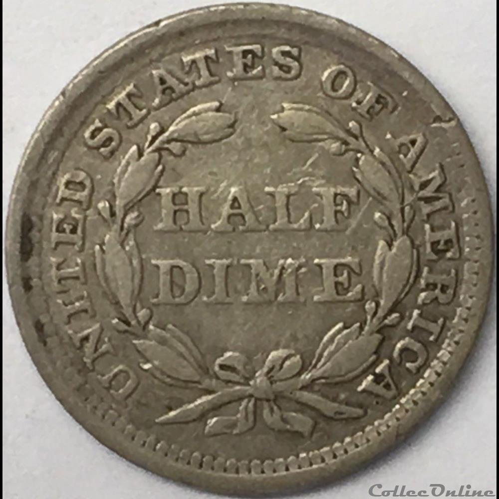 1856 Half Dime monnaies monde etats unis 1856 half dime
