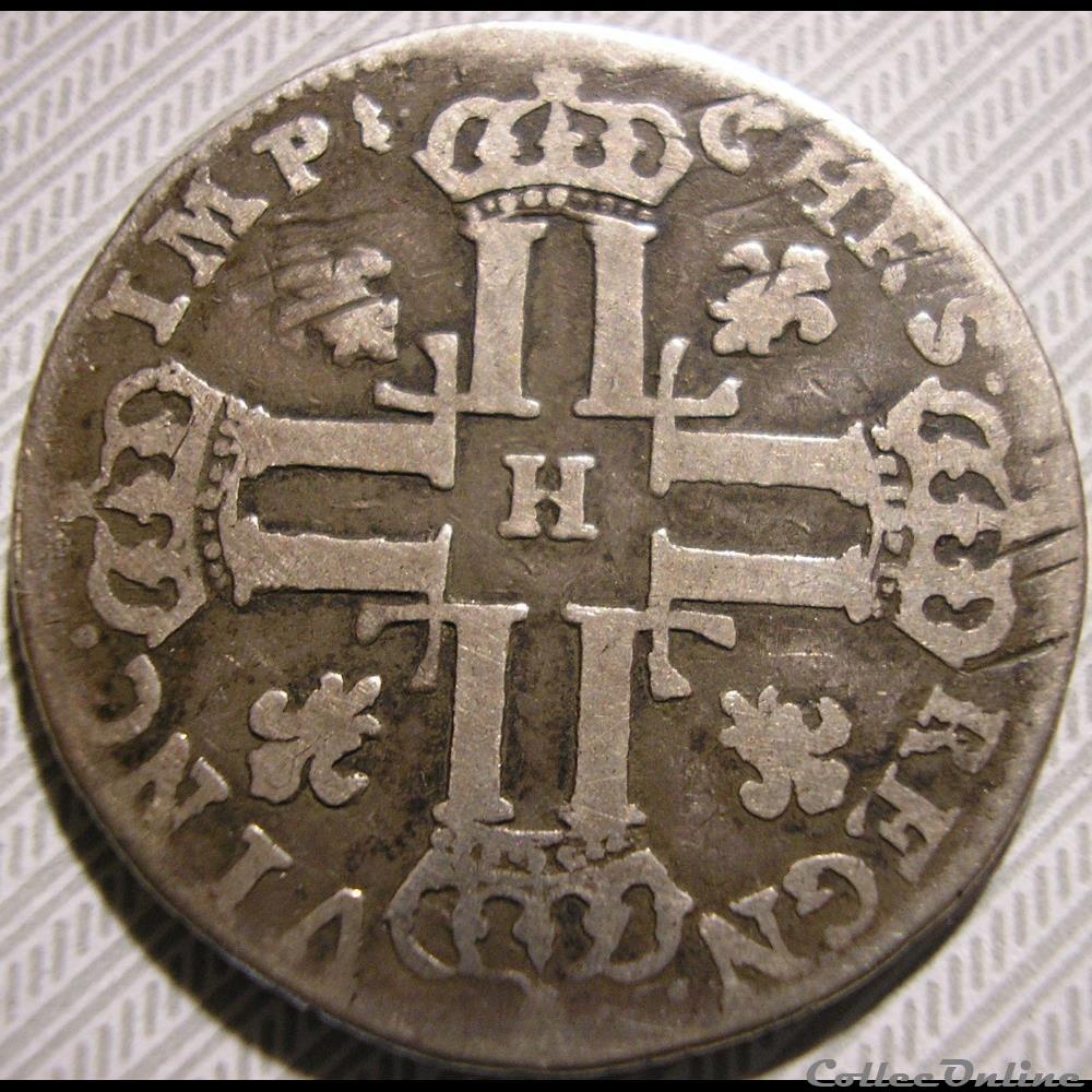 monnaies europe medievale france royales louis xv petit louis 1720 la rochelle