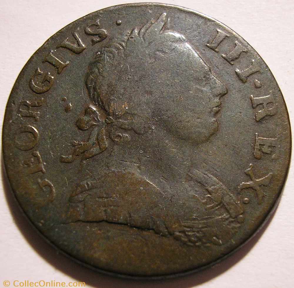 George III - Half Penny 1771 Great Britain monnaie monde royaume uni george iii half penny 1771 great britain