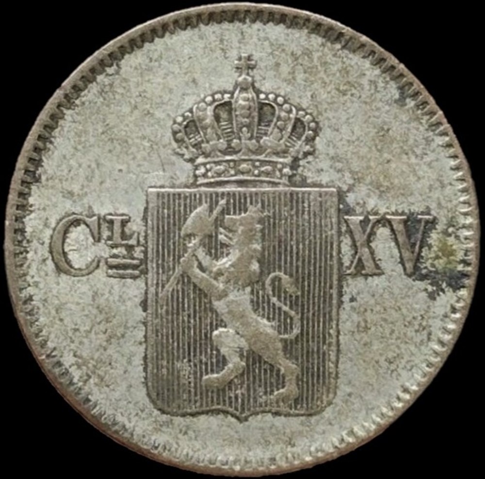 Norway - Carl XV of Sweden - 3 Skilling 1868 monnaies monde norvege norway carl xv of sweden 3 skilling 1868