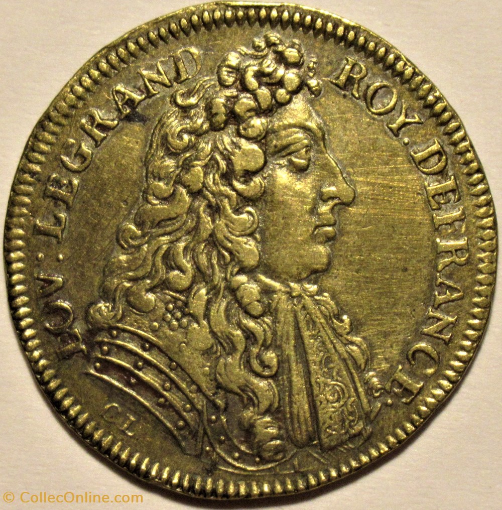 Louis XIV - 1684, La Paix de Ratisbonne - Jeton de Nuremberg par C. Lauffer monnaies paranumismatique jetons poids louis xiv 1684 la paix de ratisbonne jeton de nuremberg par c lauffer