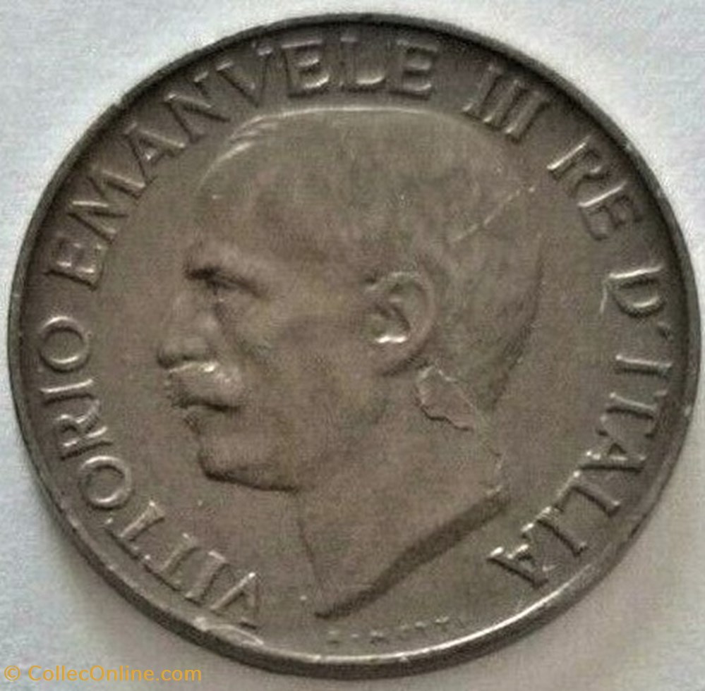 1936 Regno d'Italia, 5 Centesimi, Roma - Vittorio Emanuele III - Error 2 monnaies monde italie 1936 regno italia 5 centesimi roma vittorio emanuele iii error
