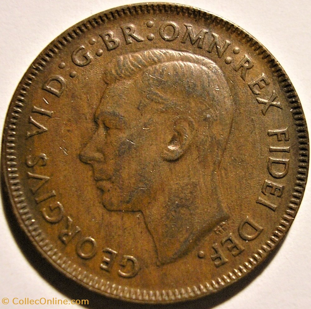 monnaies monde australie george vi half penny 1952 perth australia