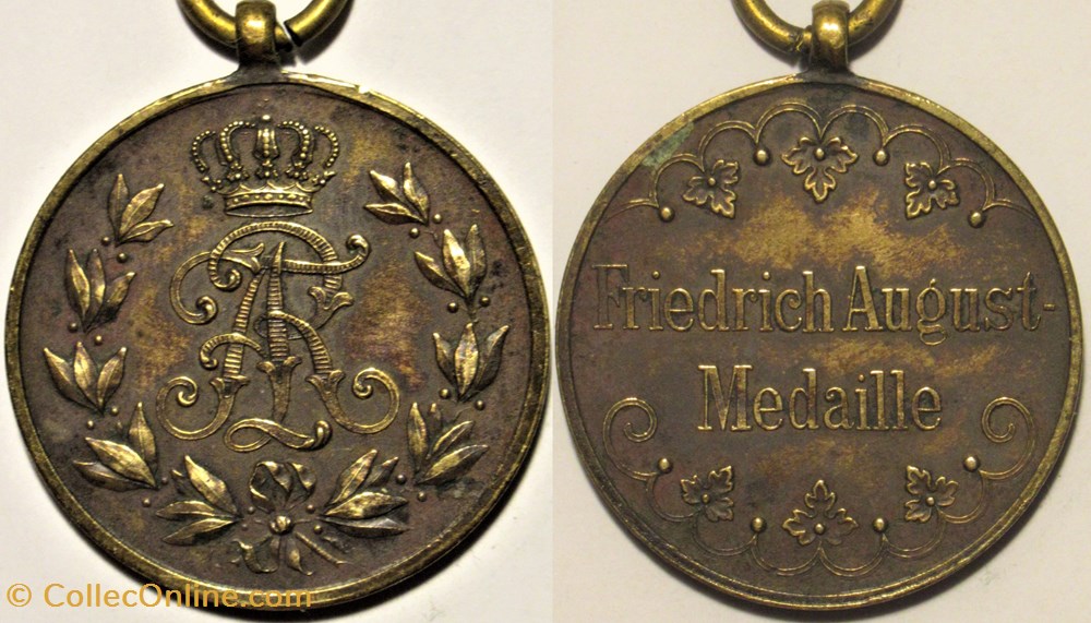 medailles allemagne empire allemand friedrich august iii 1905 medal saxony kingdom