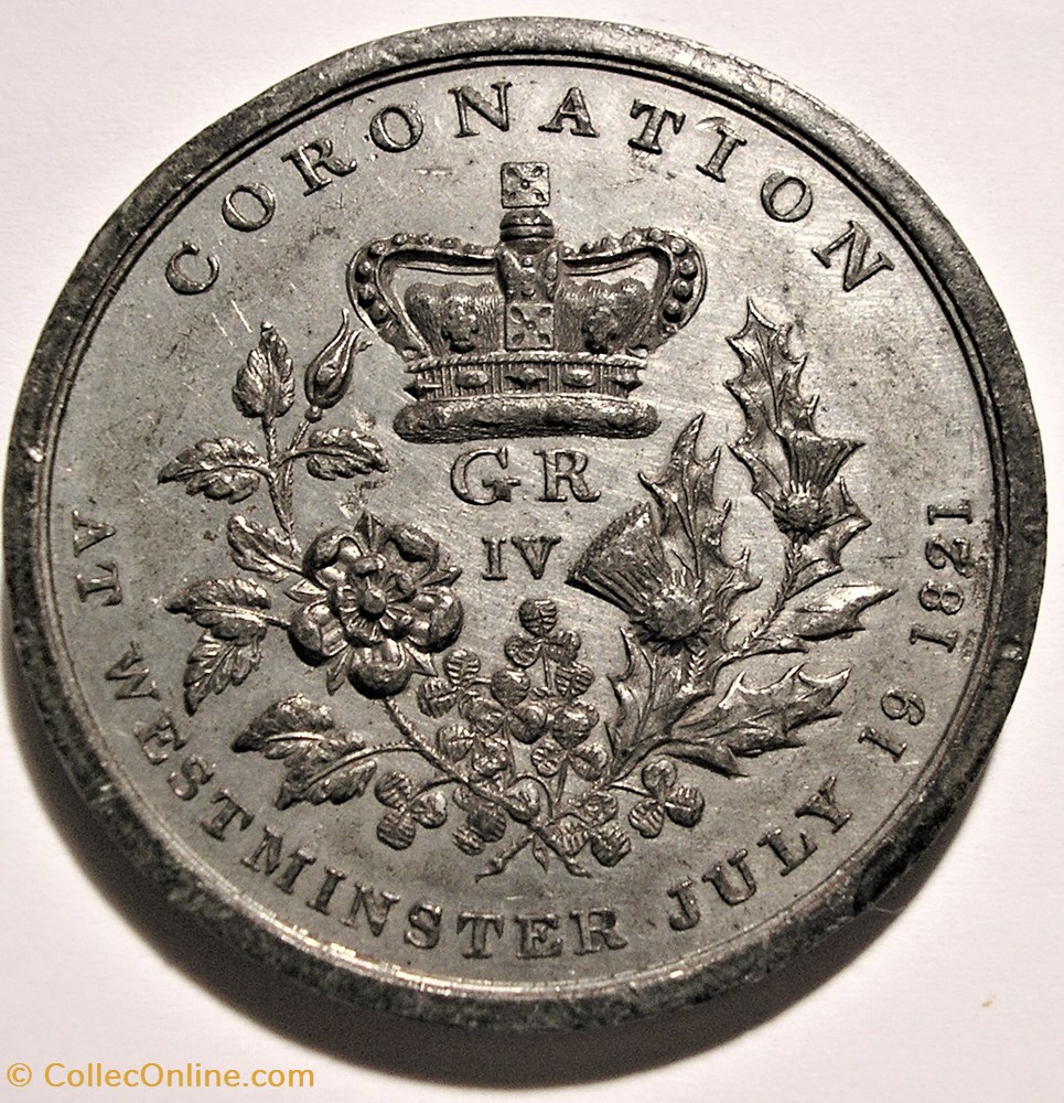 medaille royaume uni george iv coronation medal 1821 at westminster great britain