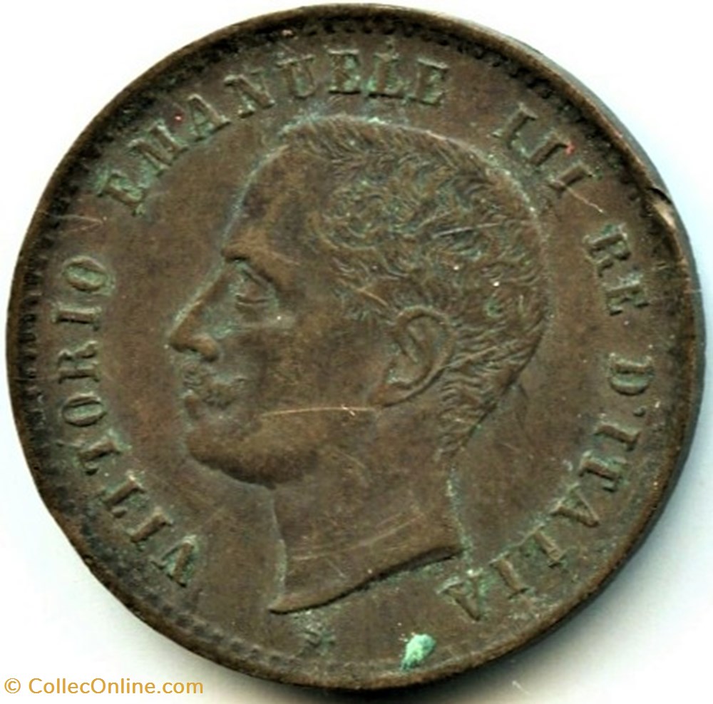 1903 Regno d'Italia, 2 Centesimi, Roma - Vittorio Emanuele III - Variety 2 monnaies monde italie 1903 regno italia 2 centesimi roma vittorio emanuele iii variety