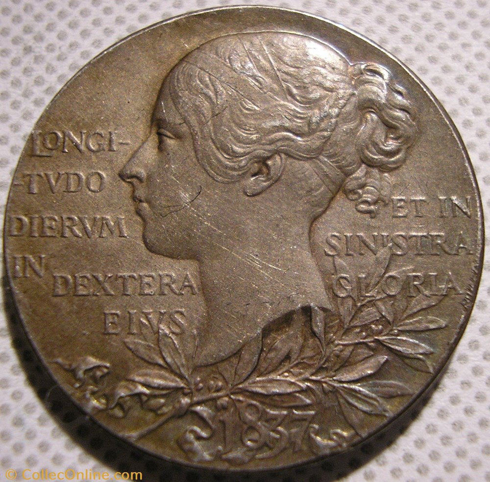 medailles royaume uni victoria 1897 diamond jubilee silver medallion gb