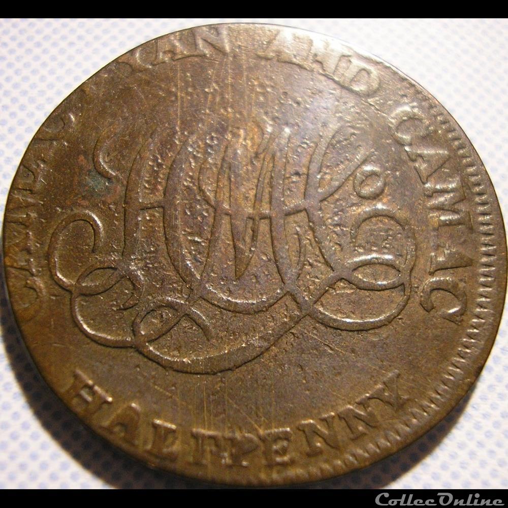 1792 HalfPenny - Ireland, Dublin Camac Kyan & Camac 4 monnaie monde irlande 1792 halfpenny ireland dublin camac kyan camac