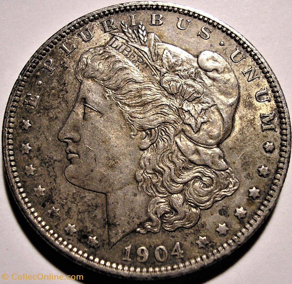 1904 New Orleans Dollar - Die Crack monnaies monde etats unis 1904 new orleans dollar die crack