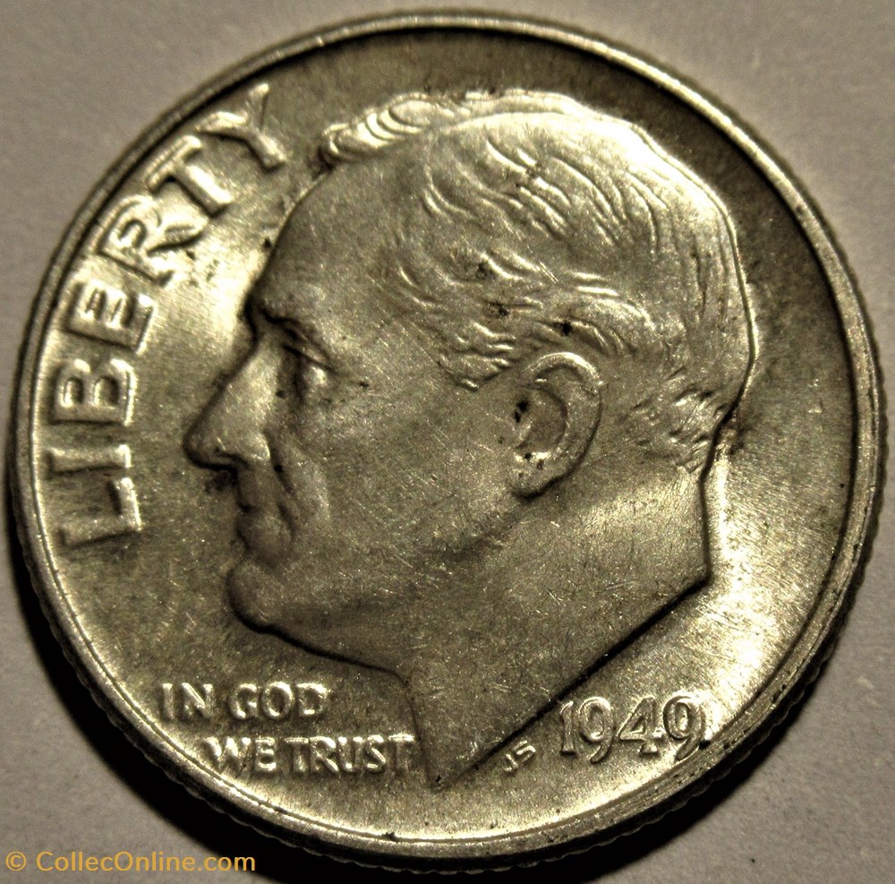 monnaies monde etats unis 1949 dime