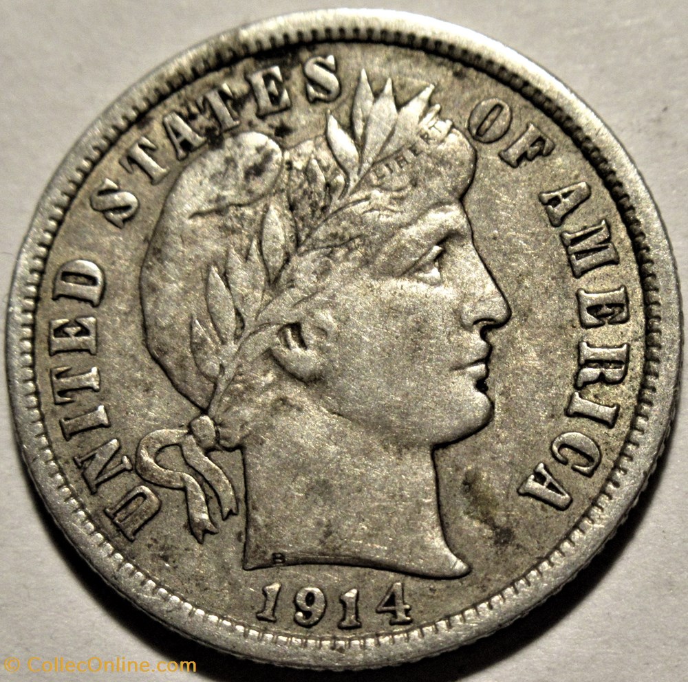 1914 Denver Dime 3 monnaies monde etats unis 1914 denver dime