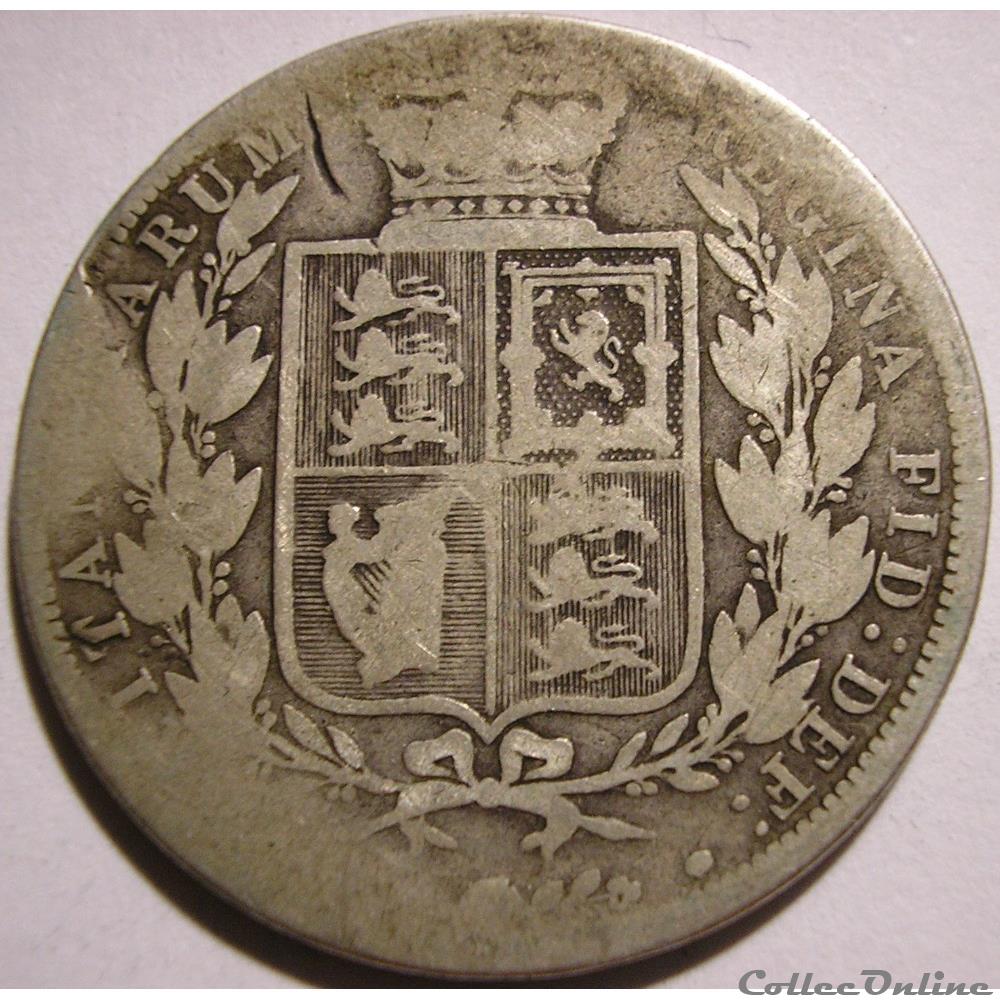 Victoria - Half Crown, 1884 - Kingdom of Great Britain monnaies monde royaume uni victoria half crown 1884 kingdom of great britain