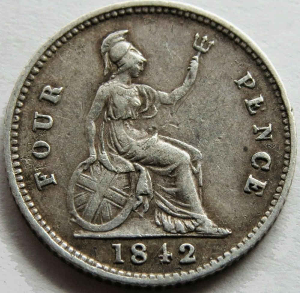 Victoria - 4 Pence 1842 - Great Britain monnaies monde royaume uni victoria 4 pence 1842 great britain