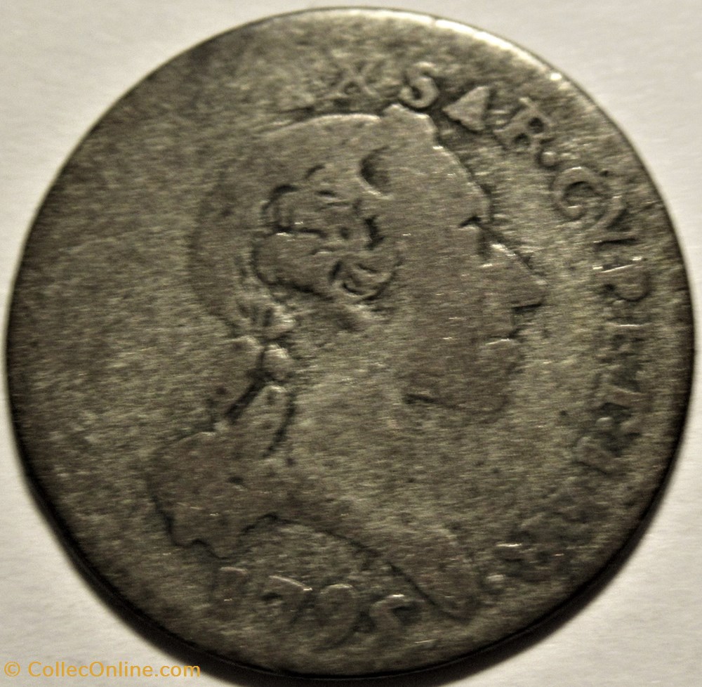 1795 Royaume de Sardaigne, 1-2 Reale - Victor-Amédée III de