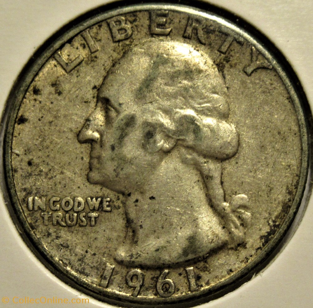 monnaies monde etats unis 1961 quarter dollar