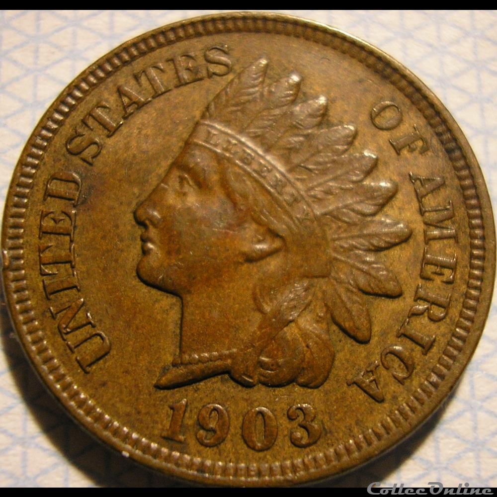 1903 One Cent monnaie monde etat uni 1903 one cent